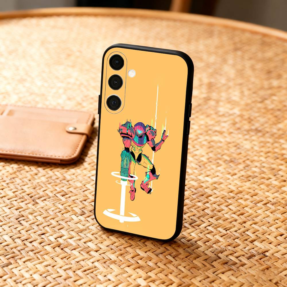 Чехол для телефона Game M-Metroid D-Dread для Samsung A73,72,71,A52,51,40,41,A22,A32,31,A13, Мягкий черный корпус