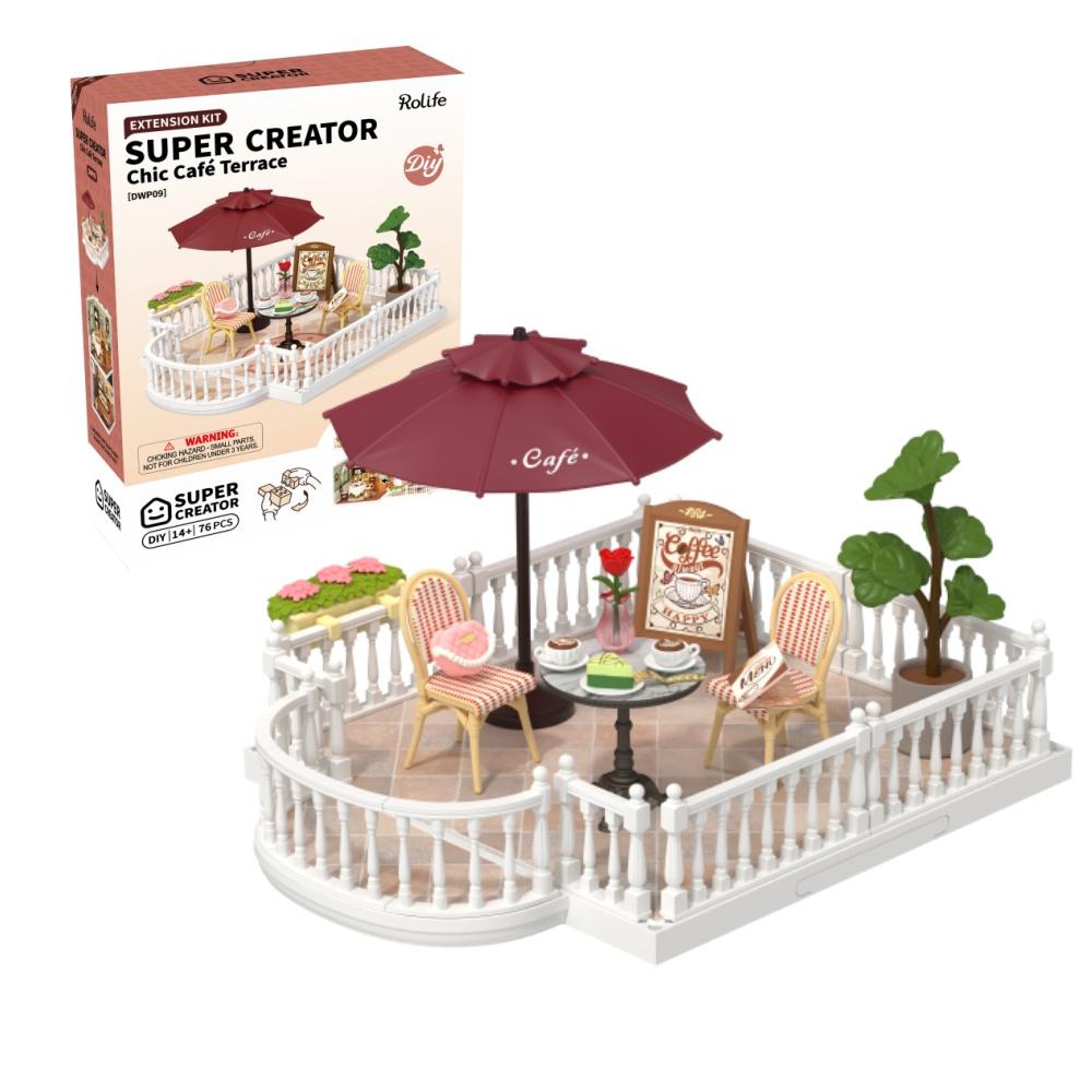 Robotime DIY Miniature House Kit Dollhouse Model Building Craft Kit Birthday Creative Gifts for Adults Kids Flavorful Ice Cream