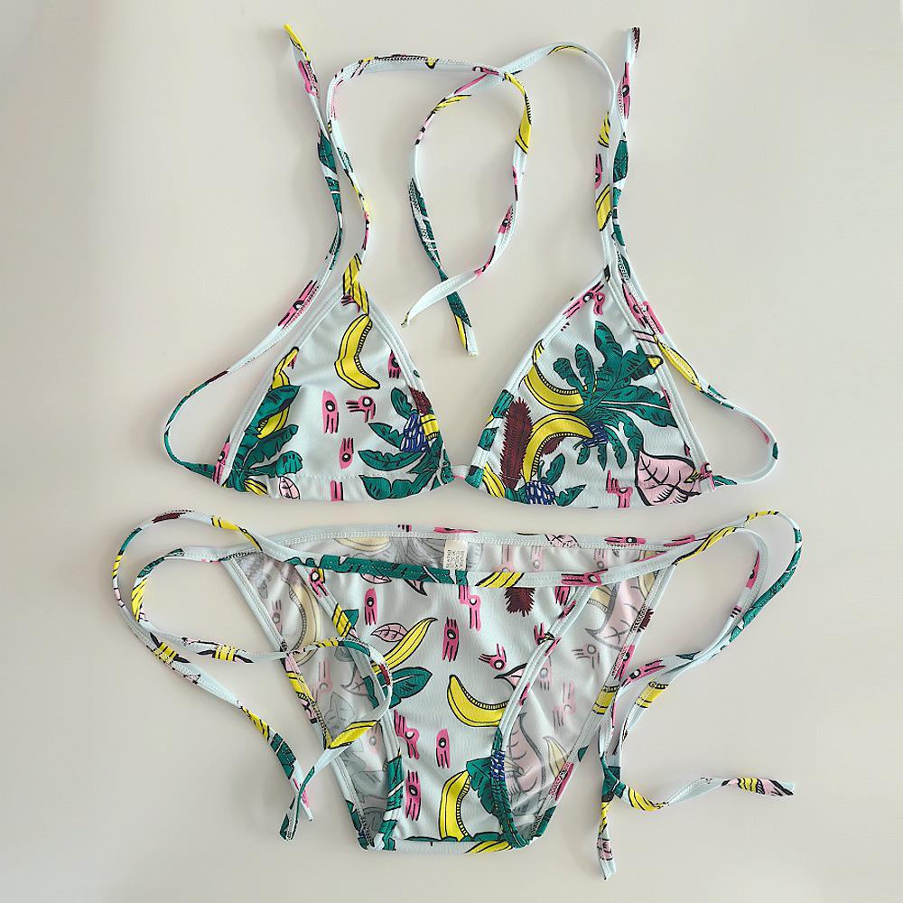 Женский купальник бикини на шнуровке с цветочным кружевом и нагрудными вкладышами, 2025