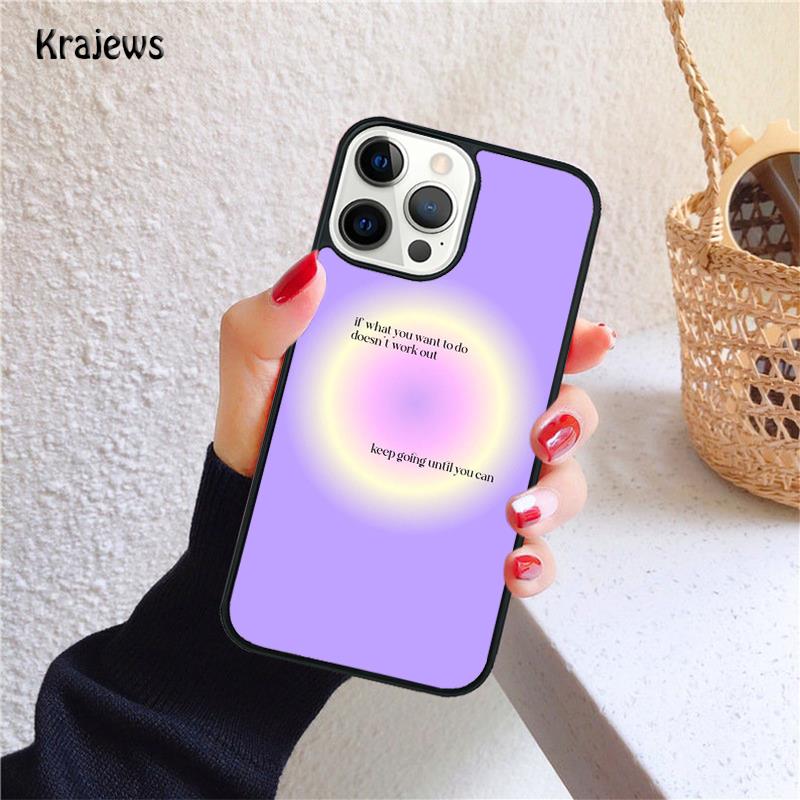 minimalist pastel goodvibes heart neon Soft Phone Case For IPhone 18 17 Air 16 15 14 Max Plus 11 12 13 Pro Max Phone Fundas
