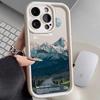 Чехол для iPhone «Живописная дорога в заснеженных горах» для 13/14/15Pro/16ProMax/17