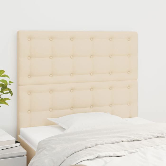 Maison Exclusive - Tête de lit Crème 100x5x118/128 cm Tissu