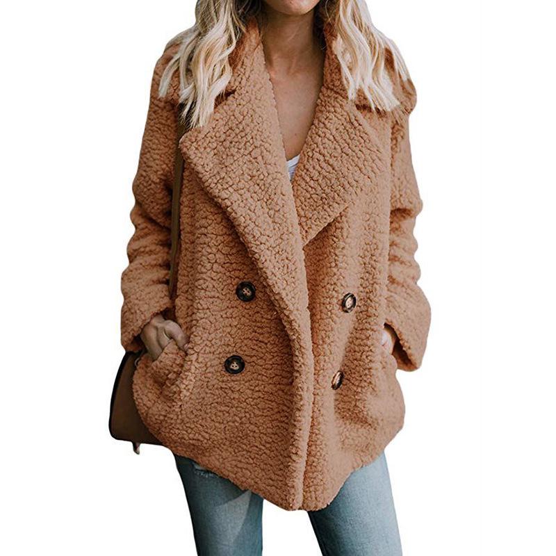 Soft Fluffy Fleece Jackets Women Faux Fur Warm Autumn Winter Teddy Casual Coat Overcoat Plus Szie