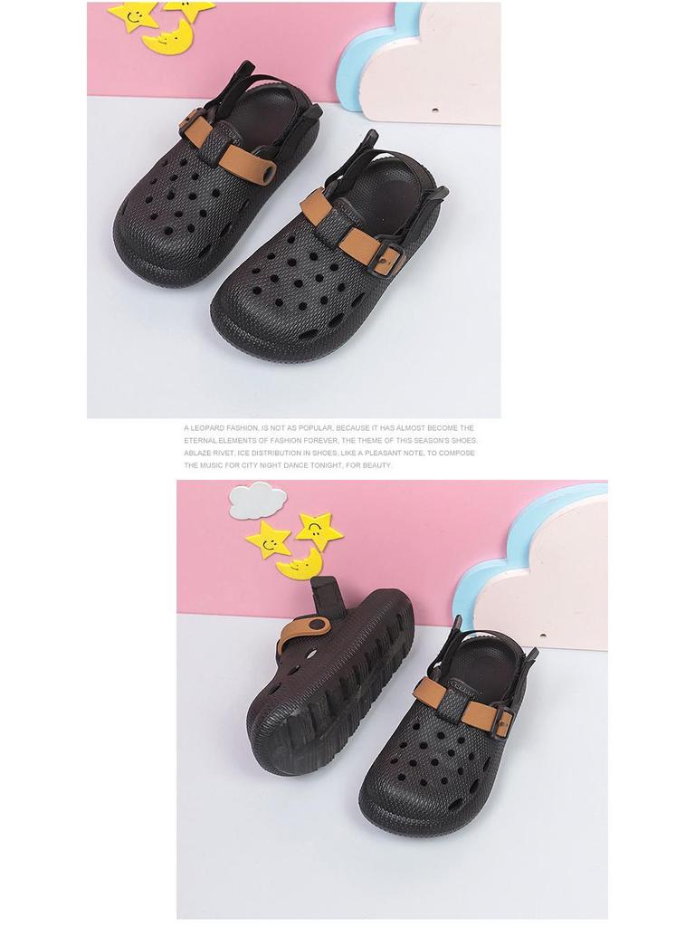 Новые летние детские сандалии Birkenstock: Дышащие, нескользящие, с застежкой-липучкой, перфорированные, подходят для детского сада и школы.