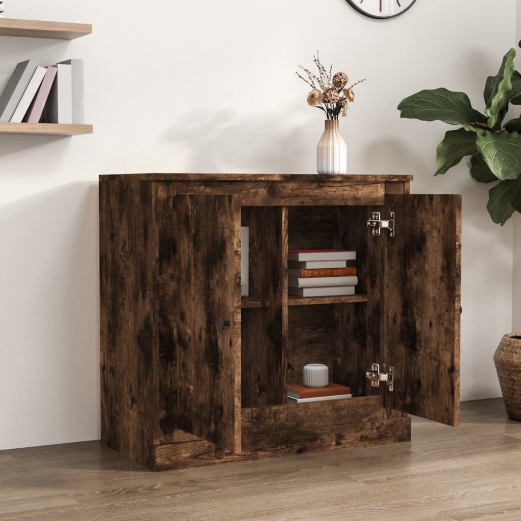 Sideboard Smoked Oak 70 x 35.5 x 67.5 cm Particleboard