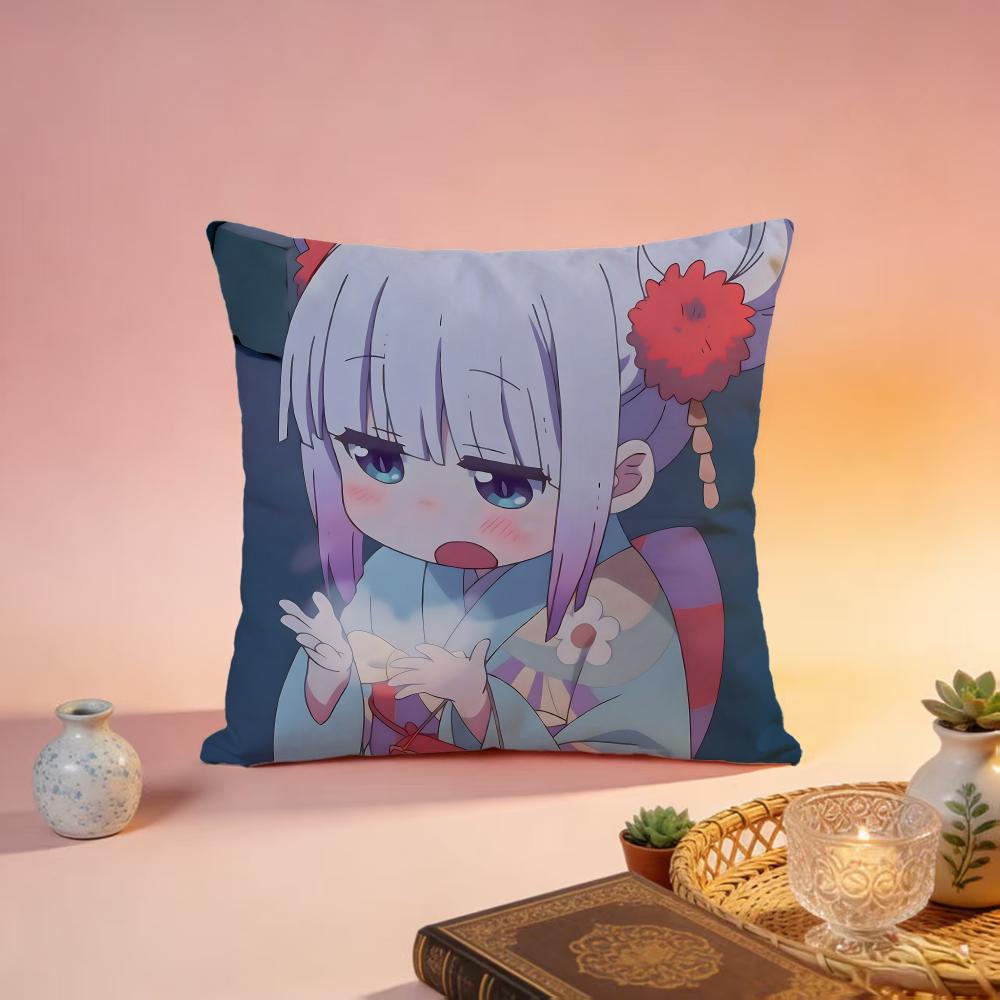 MMiss Kobayashis Dragon Maiding Cushion Cover Premium SkinFriendly Pillow Case MultiPurpose for Home Office Travel