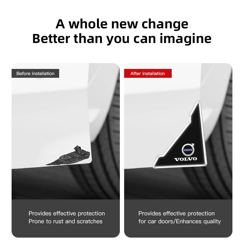 2/4Pcs Car Door Corner Protection Sticker Dash-proof Buffer Decals For Volvo XC90 V90 V60 XC60 V40 EC40 EX40 S80 S60 S90 C40 XC4