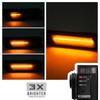 2x Smoked For BMW E30 E28 E24 E23 3 5 6 7Series Dynamic Bumper Turn Signal Blinkers Fender Side Marker Indicator 63131367801/02