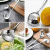 Long Handle Hotel Hot Pot Spoon Thicken Soup Ladle Korean Stainless Steel Spoon  Cooking Utensils