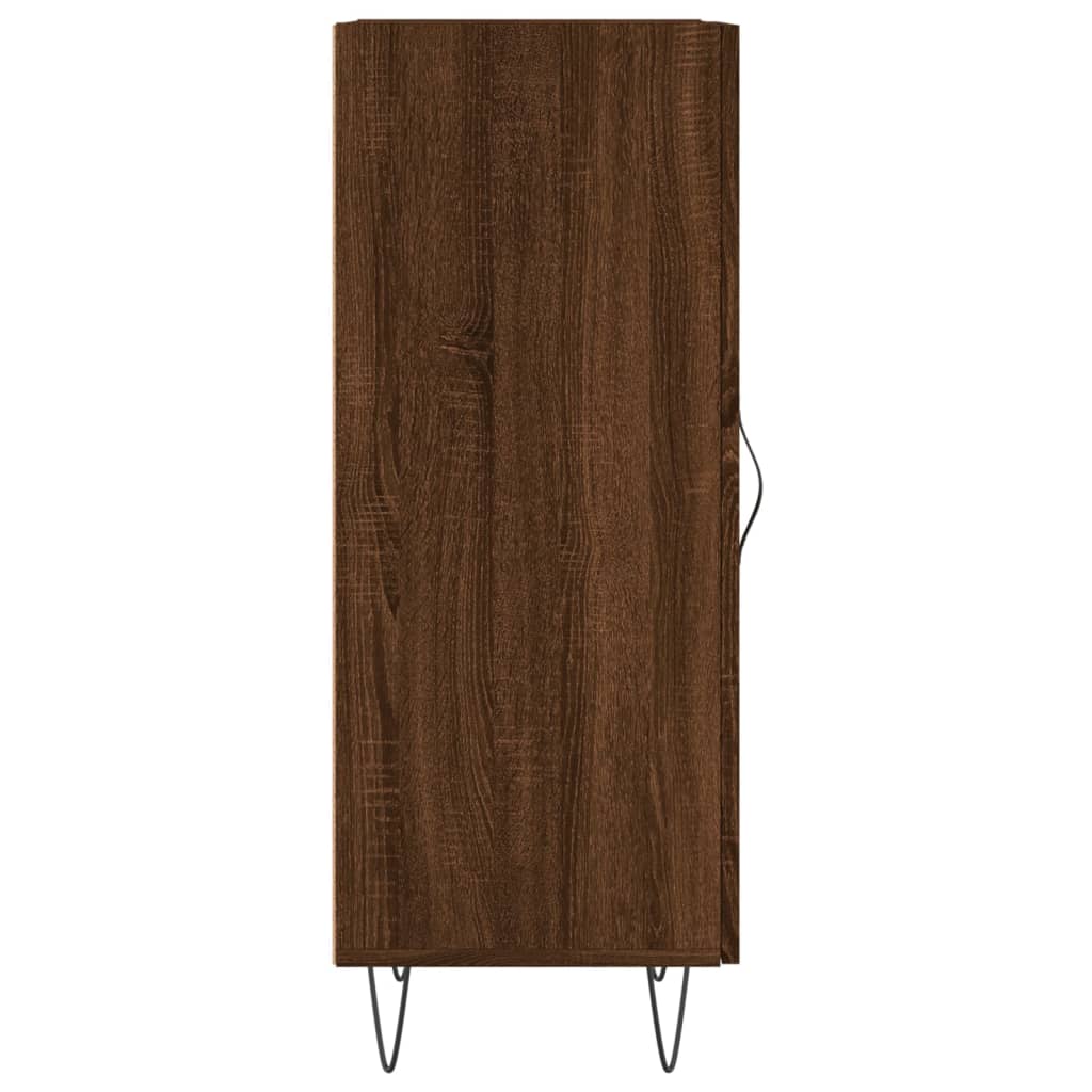 Sideboard in Brown Oak Look 34.5 x 34 x 90 cm Engineered Wood