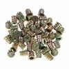 50pcs M5x10 Zinc Alloy Hex Nuts, Threaded Insert Nuts, for Furniture, Repair Tools, Joints, High Hardness, for Furniture, Woodworking, an