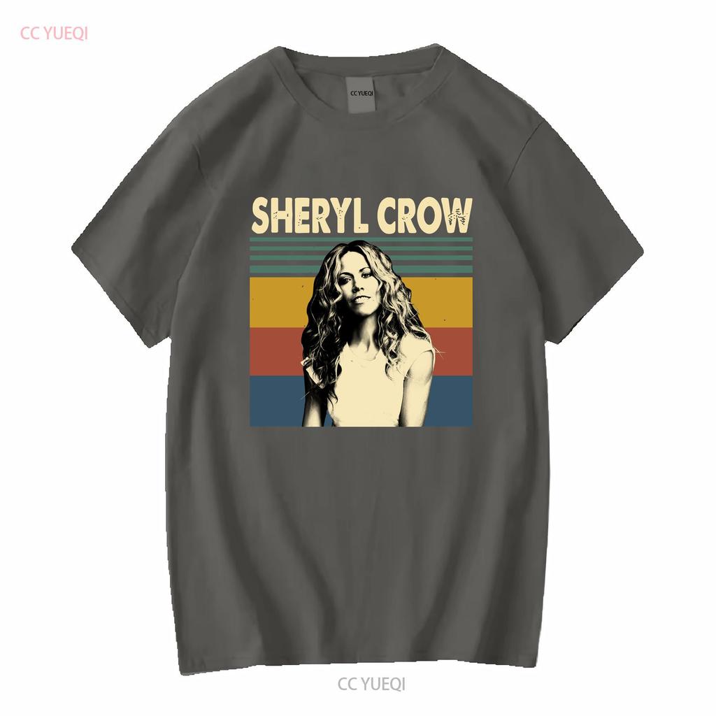 Sheryl Crow American Musician Vintage Retro T Shirt vintage Washed Stretched Casual Comfortable Slightly Soft fashion graphic