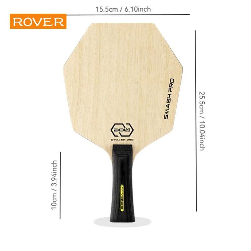 Hexagon Table Tennis Bat Base Plate Larger Hitting Area Pure Wood Blade Professional Paddle for Tranning Offensive Ping Pong