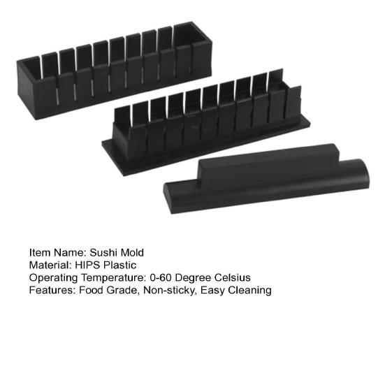 1 комплект, утолщенный и удлиненный набор форм для суши, нелипкий пищевой пластик, инструмент для приготовления суши, фаршированный рисом нори, машина для изготовления суши своими руками, кухонные принадлежности