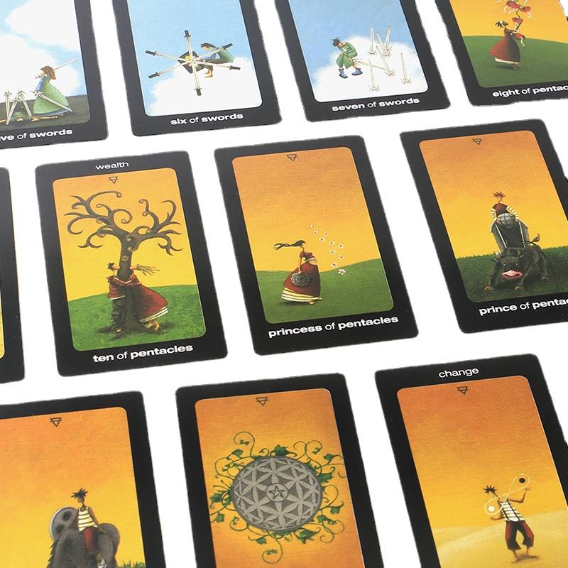 Tarot cards of sun and moon  tarot deck oracle cards board games PDF Guidebook for personal use