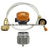 German Standard LPG Stove Head: Outdoor Gas Can Adapter with Long Flat Cassette and Inflatable Valve Connector Pipe