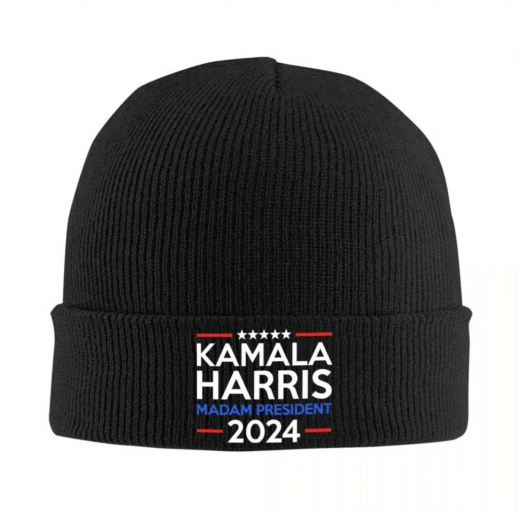 Новая шапка-бини Kamala Harris Madam President для женщин, унисекс, зимняя, акриловая, теплая