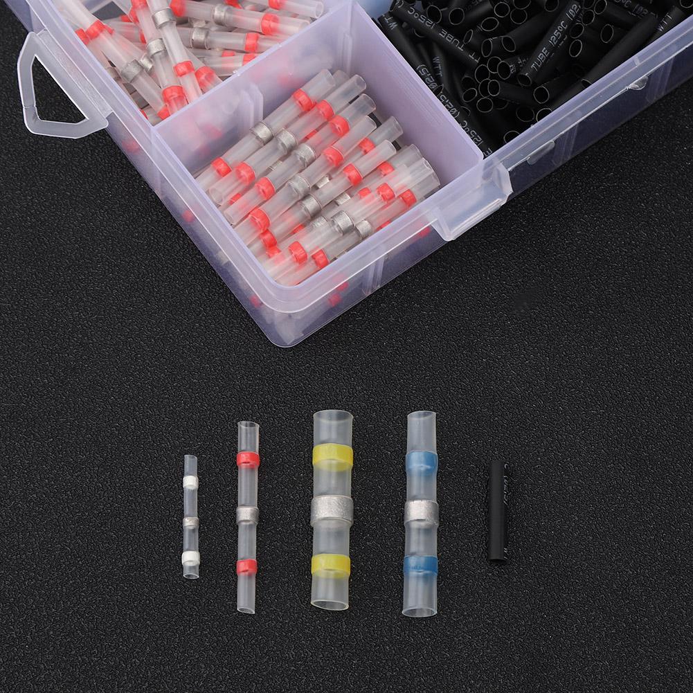 500PCs Heat Shrink Connector Insulation Terminal Welding Accessory Seal Kit Waterproof Heat Shrink Connector