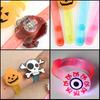 96PCS Christmas Light Up Bracelet LED Flashing Santa Skull Bat Pumpkin Watch Children's Gift Party Decoration