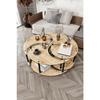 Yin Yang Unity Serenity Coffee Table Set Of 4 Sapphire Oak-90 Cm