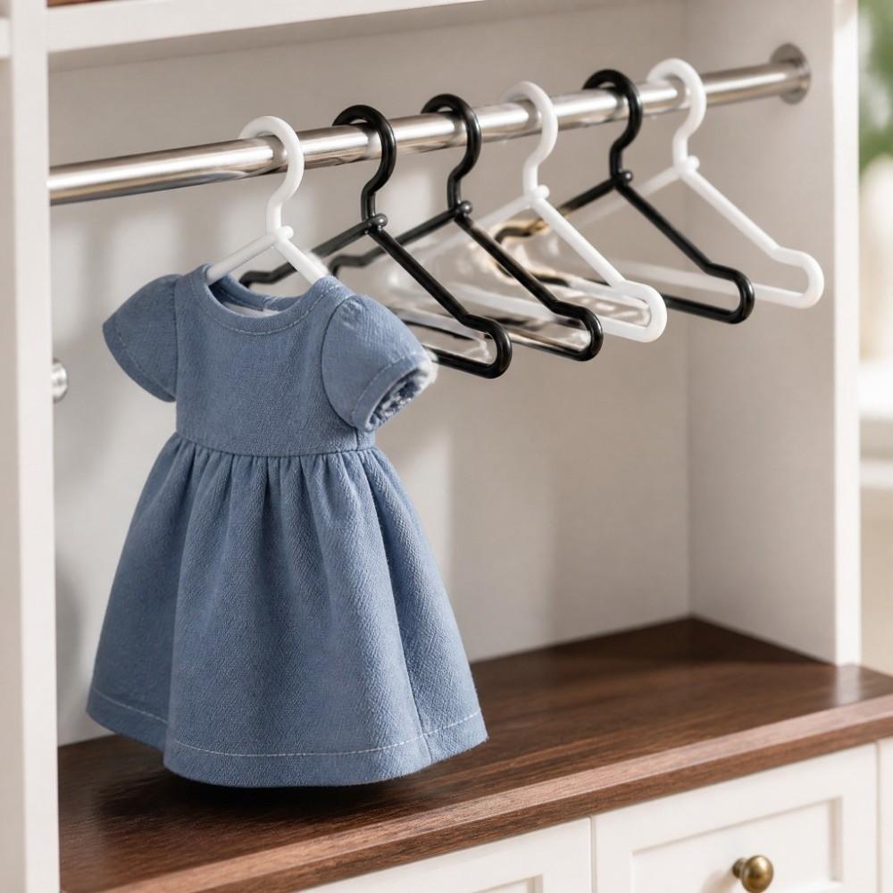 20pcs 65mm Size Miniature Wire Hangers Wire Material Doll Dress Hangers For Doll Closet