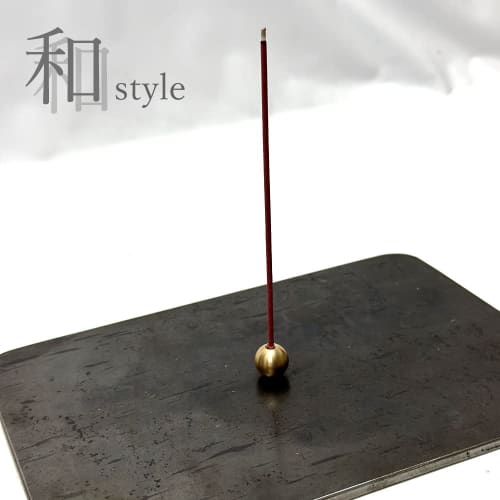 Sin. Brass Incense Holder, Round, for Buddhist Altars and Incense Burners, Stylish Incense Holder