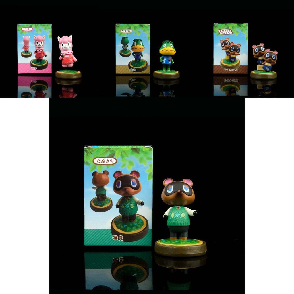 Очаровательные фигурки Animal Crossing Яркие ПВХ куклы Подарок для детей