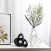 1PC Heart-shaped Ceramic Vase Living Room Bedroom Dining Room Office Hotel Decoration Home Decoration Flower Arrangement
