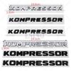 Car Styling Kompressor 3D ABS Chrome Emblem Car Badge Sticker Decal Auto Accessory for Mercedes Benz C200 C260 C300 E2060 E300 AN1