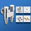 Dual Control Washing Machine Faucet Automatic Water Stop Angle Valve  Bathroom