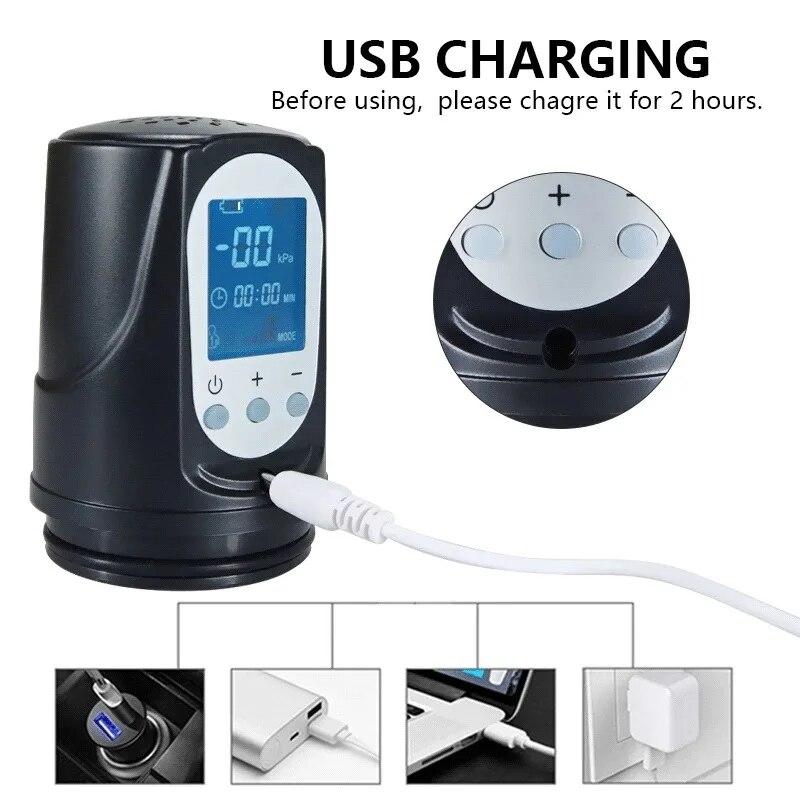 Automatic Penis Pump Electric Sucking Pump Real Penis Trainer for Man Big Cock Extender Penis Enlargement Sex Tool Adult Toys 18