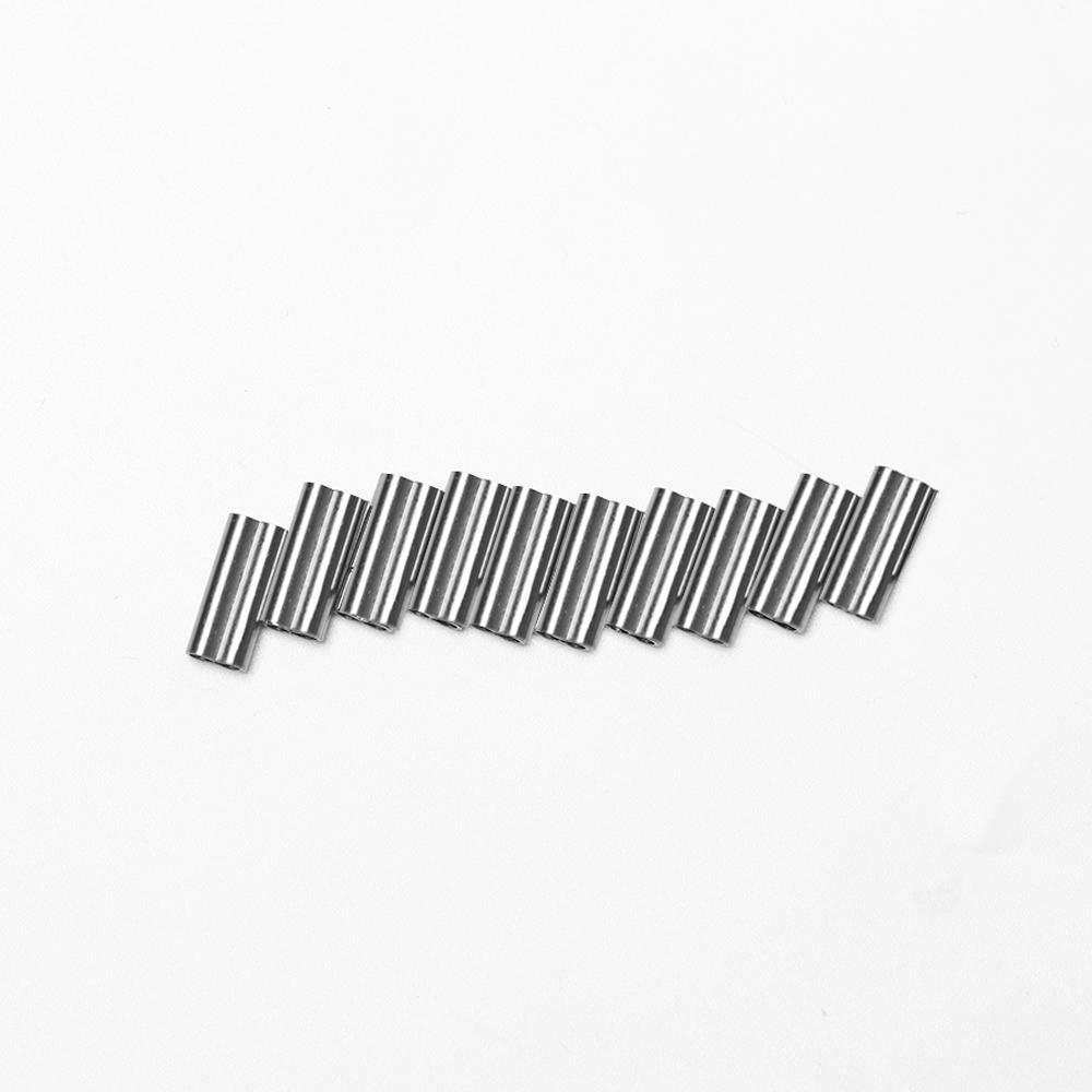 Oval High Quality Stainless Steel Line Crimping Sleeves Fishing Wire Tube Double Copper Tube