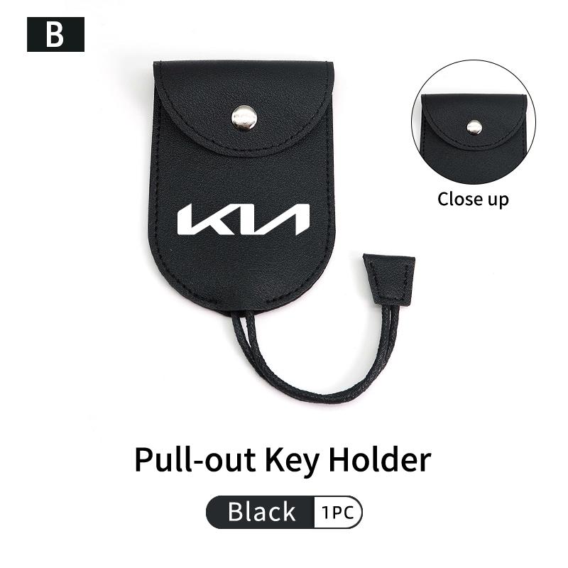 Multifunction Car Key Scratch Protective Case Keys Storage Holder Auto Accessories For KIA Stinger Optima Cerato Soul Venga lqrd40