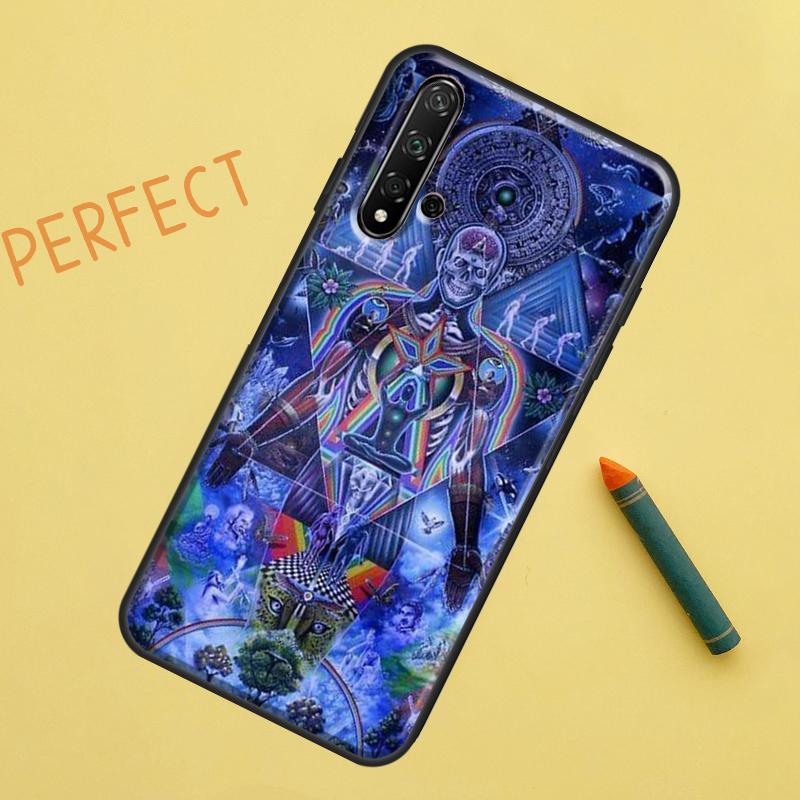 Spiritual Trippy Psychedelic Case For Huawei Nova 10 9 SE 5T Y90 Y70 Y60 Y61 Nova 3i 7i 8i 11i P20 P40 P30 Lite P60 Pro