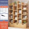 Floor Standing Living Room Bookshelf Multi-storey Library Shelf Open Ended Display Cabinet Small Footprint Simple Storage Rack