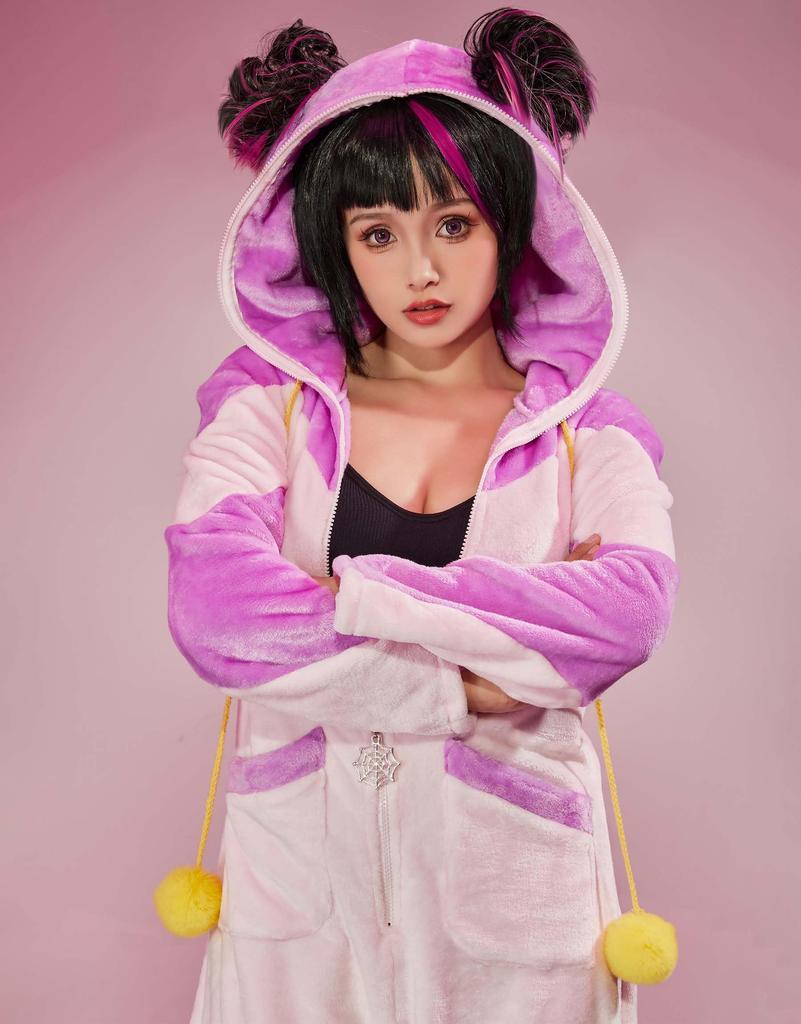 Miccostumes Adult and Girl Anime Game Fighting Cute Outfit Fancy Everyday Wear Women's Costume, Cosplay, Homewear, Pajamas, Sleepwear, Bodysuit,