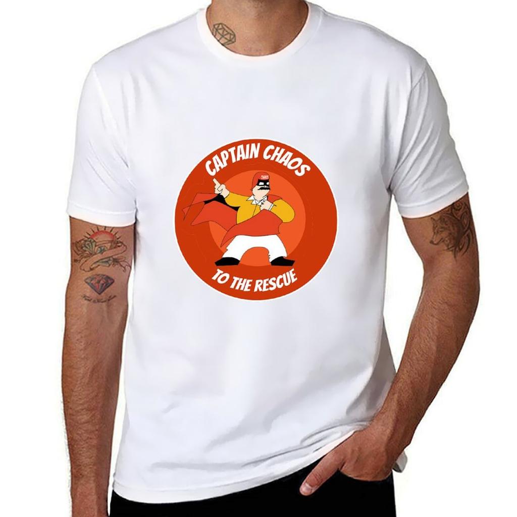 Captain Chaos T Shirt King Of Chaos Husband Son Tshirt Dry Fit Running Short Sleeve Top