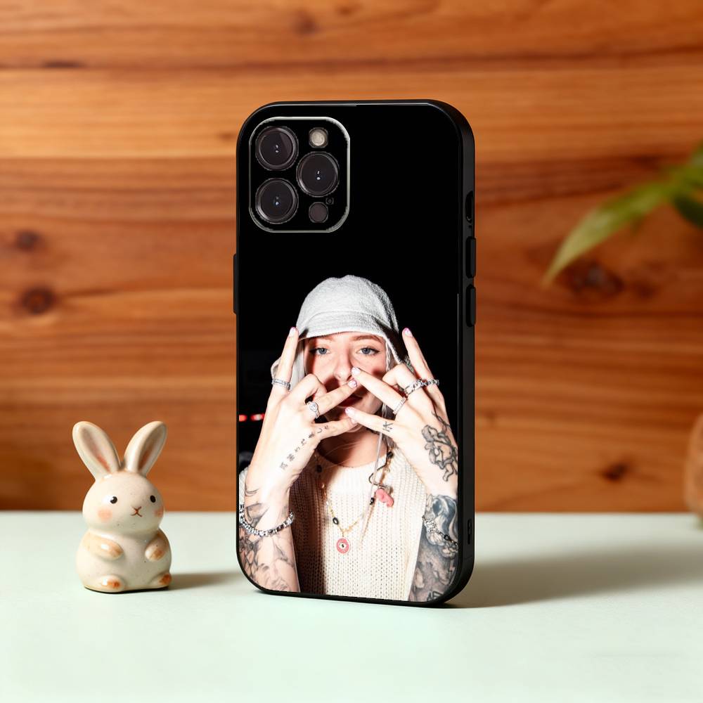 Чехол для телефона C-Cool Young M-Miko Singer для iPhone17,16,15,14,13,12,Plus,Pro Max, 5G Другие Мягкий Черный Чехол