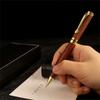 Metal Ballpoint Pen Wood Signing Pen Office Signature Pen Business Gift Pen Twist Open/Close for Office Hotel Reception