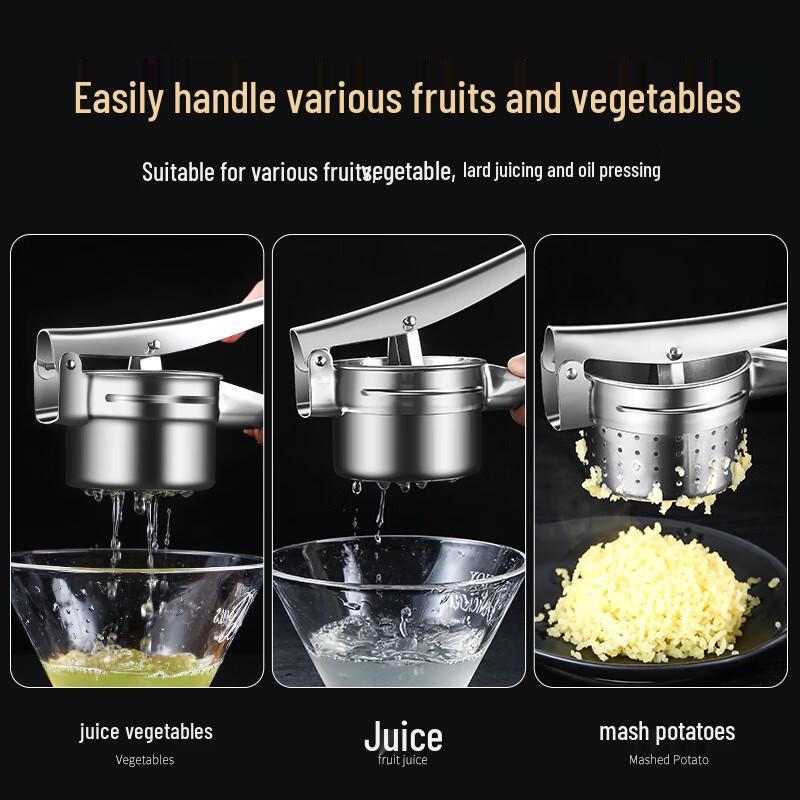 Stainless Steel Manual Vegetable & Fruit Squeezer