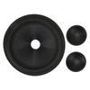 Speaker Cone Drum Paper 1 Inch Inner Diameter Rubber Surround Subwoofer Speaker Drum Paper Black