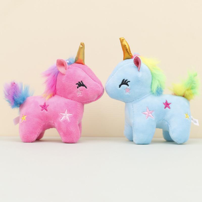 Adorable Unicorn Plush Keychain Cute Stuffed Animal Wedding Gift Bag Charm