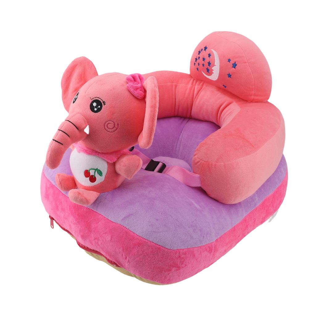 Cartoon Baby Support Seat Plush Adjustable Stable Children Learn Sitting Seat for Home Calf