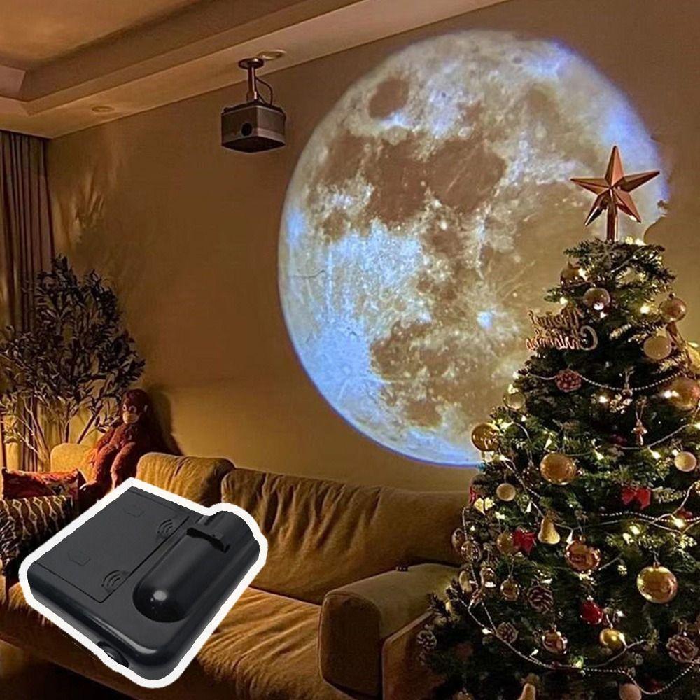 Birthday Gift Landscape Background LED Light Earth Moon Photography Lamp Moon Galaxy Projector