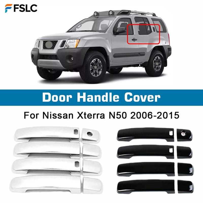 Декор автомобиля Накладка на ручку двери Для Nissan Xterra N50 2006-2015 Хром Серебристый Глянцевый Черный Автомобильные Аксессуары Внешний Стайлинг