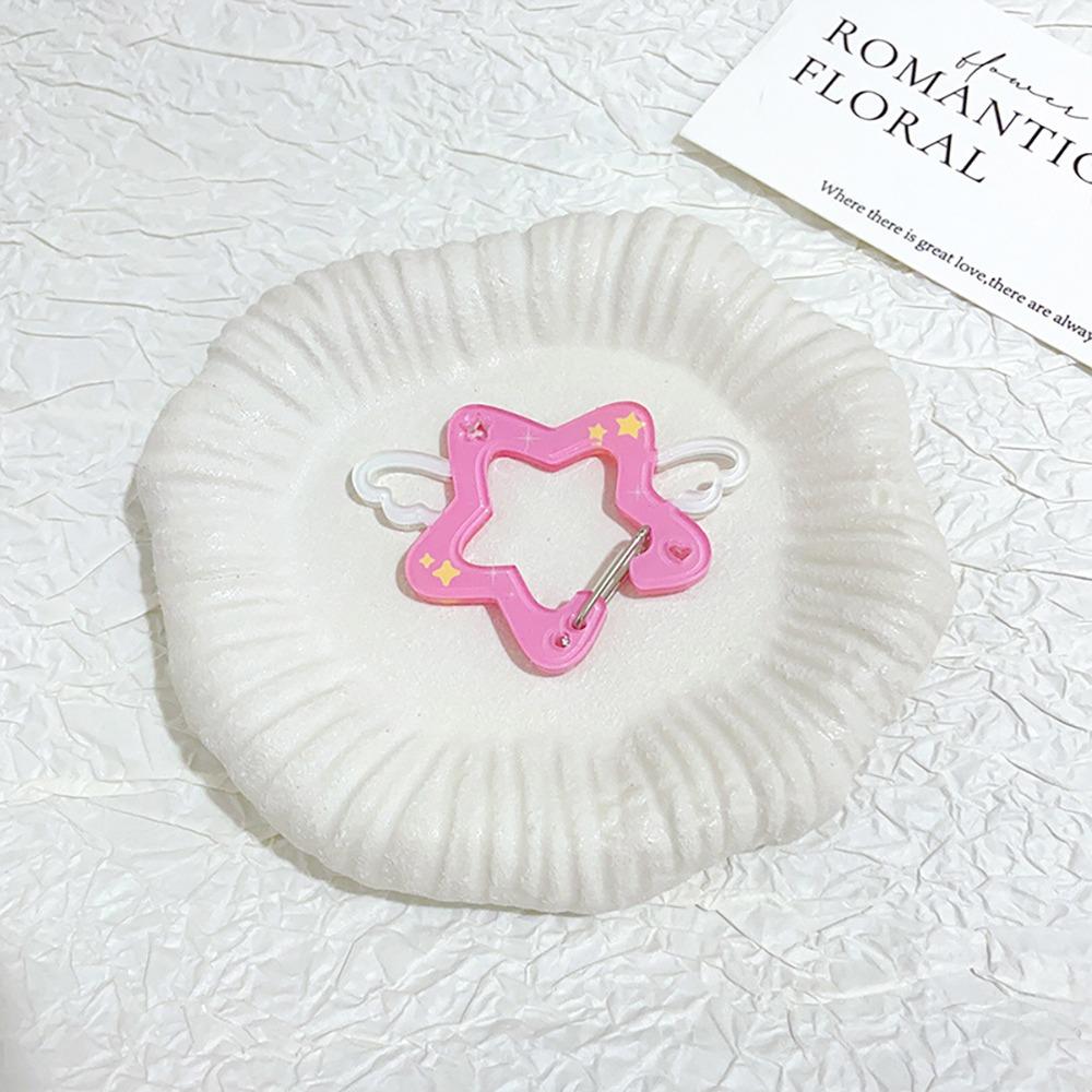 Звезда с крылом Милая альпинистская пряжка Альпинистский крюк Брелок Пирожное с черникой Украшение для сумки