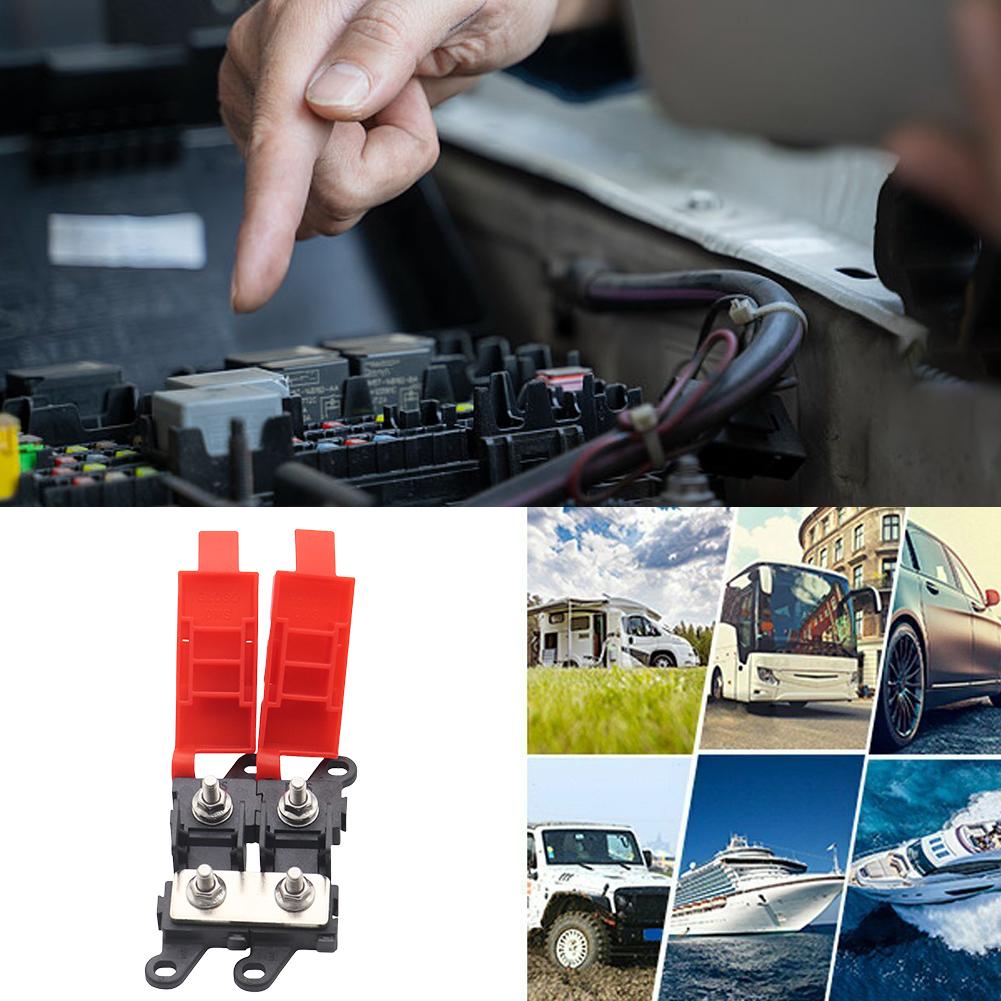 2-полосная модификация цепи RV, вилочный предохранитель, блок предохранителей 200A, держатель предохранителя MIDI, высокопроизводительный автомобильный держатель автоматических предохранителей для RV, грузовика