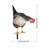 YKLU069-256 3D Петух, Курица, Утка и Свинья Уличный Садовый Декор Вилка