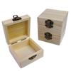 1Pc 8x8x4.5cm Natural Wooden Storage Box Plain Pine Wood Gift Box for Home Sundries Jewelry & Small Accessories