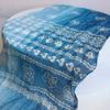 Linen Tie-Dye Scarf Gradual Change Imitation Blue Dye Batik Scarf Women'S Style Shawl Fringed Warm Silk Scarf